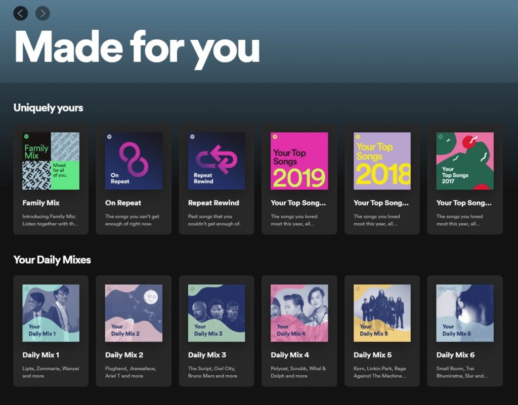 Spotify Made for You Data-Driven & Personlaized Playlist for users